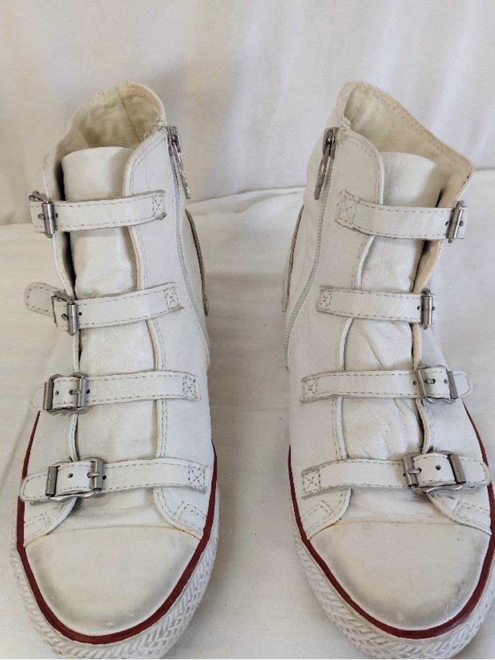 Ash Virgin White Leather High Top Sneaker